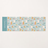 Cute pastel Rainbow Unicorn Pattern Yogamat (Voorkant (horizontaal))