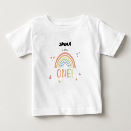 Cute Pastel Regenboog 1e Verjaardag