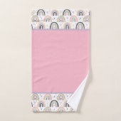 Cute pastel regenboog badhanddoek set bad handdoek (Handdoek)