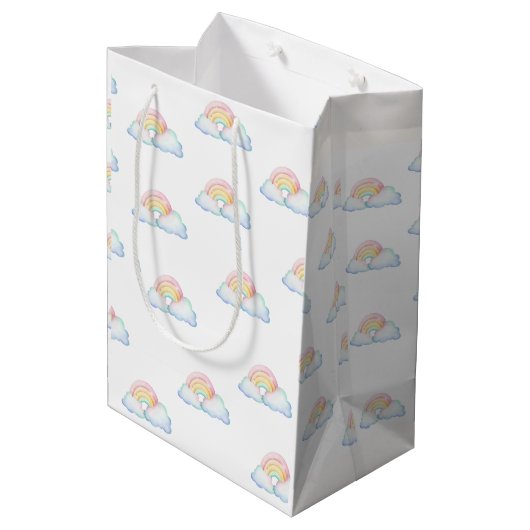 Cute Pastel Regenboog cadeautas (Achterkant Gekanteld)