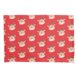Cute Pastel Reindeer Head Kussensloop