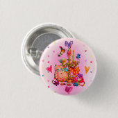 Cute Pastel Ronde Button 3,2 Cm (Voorkant /achterkant)