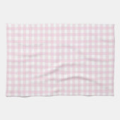Cute Pastel Roze Gingham Theedoek (Horizontaal)
