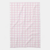 Cute Pastel Roze Gingham Theedoek (Verticaal)