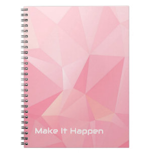 Cute Pastel Roze Maak Het Gebeuren Spiraal Journal Notitieboek