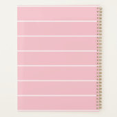 Cute Pastel Roze Mooie School Potlood Boog Planner (Achterkant)