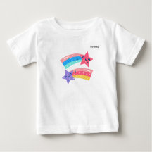 Cute Pastel Shooting Stars Rainbow Illustration