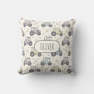 Cute Pastel Slaap Tractor Kussen