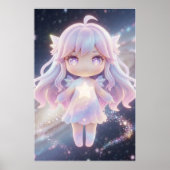 Cute Pastel Star Fairy Art Poster (Voorkant)