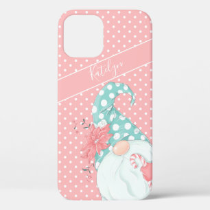Cute Pastel Stippen Kerstmis Kabouter Hoesje-M Case-Mate iPhone Case