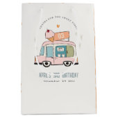 Cute Pastel Sweet Time Ice Cream Birthday Medium Cadeauzakje (Voorkant)