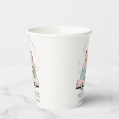 Cute Pastel Sweet Time Ice Cream Birthday Papieren Bekers (Links)