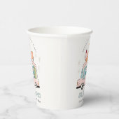 Cute Pastel Sweet Time Ice Cream Birthday Papieren Bekers (Rechts)