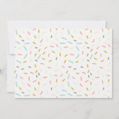 Cute Pastel Sweet Time Snoep Land Foto Birthday Bedankkaart (Achterkant)