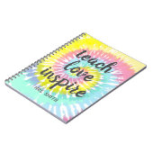 Cute Pastel Tie Dye Teacher Appreciation Notitieboek (Linkerzijde)