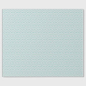 Cute pastel turquoise chevron ikat tribal cadeaupapier (Vlak)