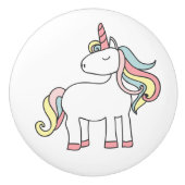 Cute Pastel Unicorn Keramische Knop (Voorkant)