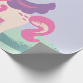 Cute Pastel Unicorn Wrapping Paper – Kids Birthday Cadeaupapier (Hoek)