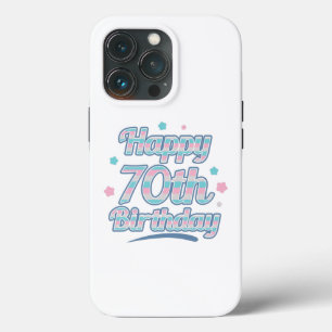 Cute Pastel Viering 70e verjaardag Case-Mate iPhone Case