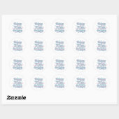 Cute Pastel Viering 70e verjaardag Ronde Sticker (Vel)