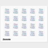 Cute Pastel Viering 70e verjaardag Vierkante Sticker (Vel)