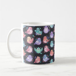 Cute Pastel Vogel - Kawaii Zangvogels & Baby Vogel Koffiemok