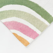 Cute Pastel Waterverf Boho Rainbows and Stars Fleece Deken (Hoek)