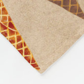 Cute Pastel Waterverf Ice Cream Baby Girl Nursery Fleece Deken (Hoek)