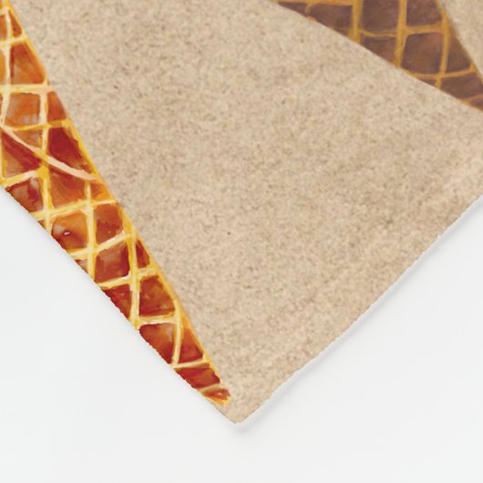 Cute Pastel Waterverf Ice Cream Baby Girl Nursery Fleece Deken (Hoek)