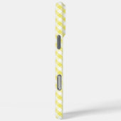 Cute Pastel Yellow Gingham Pattern Case-Mate iPhone Case (Achterkant / Rechts)