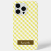 Cute Pastel Yellow Gingham Pattern Case-Mate iPhone Case (Achterkant)