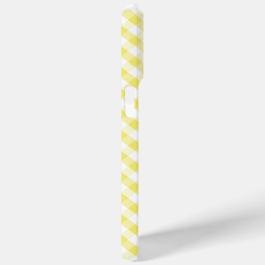 Cute Pastel Yellow Gingham Pattern Case-Mate iPhone Case (Achterkant / Rechts)