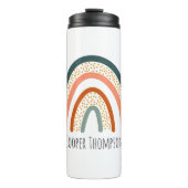 Cute pastelregenboog thermosbeker (Voorkant)