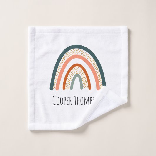 Cute pastelregenboog washandje (Wasdoekje)