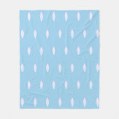 Cute pastelwolken op lichthemelblauw fleece deken (Voorkant)