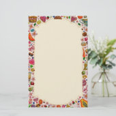 Cute Pastry Confections Sweets Briefpapier (Staand voorkant)