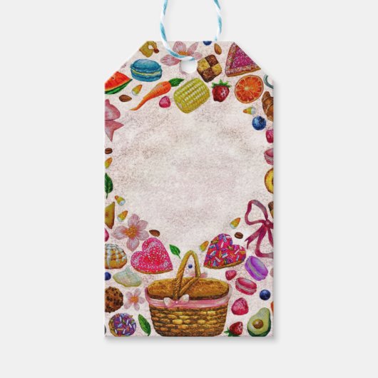 Cute Pastry Confections Sweets Cadeaulabel (Voorkant)