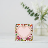 Cute Pastry Confections Sweets Informatiekaartje (Staand voorkant)