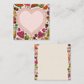 Cute Pastry Confections Sweets Informatiekaartje (Voorkant / Achterkant)