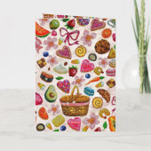Cute Pastry Confections Sweets Kaart (Achterkant)