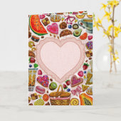 Cute Pastry Confections Sweets Kaart (Gele Bloem)