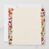 Cute Pastry Confections Sweets Kaart (Achterkant)