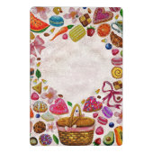 Cute Pastry Confections Sweets Mini Klembord (Achterkant)