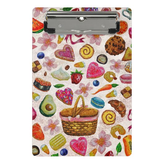 Cute Pastry Confections Sweets Mini Klembord (Voorkant)