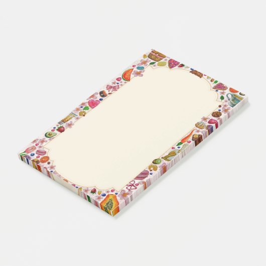Cute Pastry Confections Sweets Post-it® Notes (Schuin)