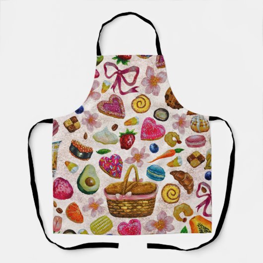 Cute Pastry Confections Sweets Schort (Voorkant)