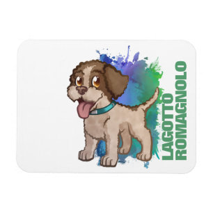 Cute Patch Lagotto Romagnolo Truffle Puppy Dog Mag Magneet