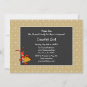 Cute Patchwork Fleur de Lis Crawfish Boil Kaart (Achterkant)