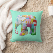 Cute patchwork-olifant retro whimsical kussen (Deken)