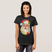 Cute Patchwork Santa Claus Christmas Xmas Men Wome T-shirt (Voorkant volledig)